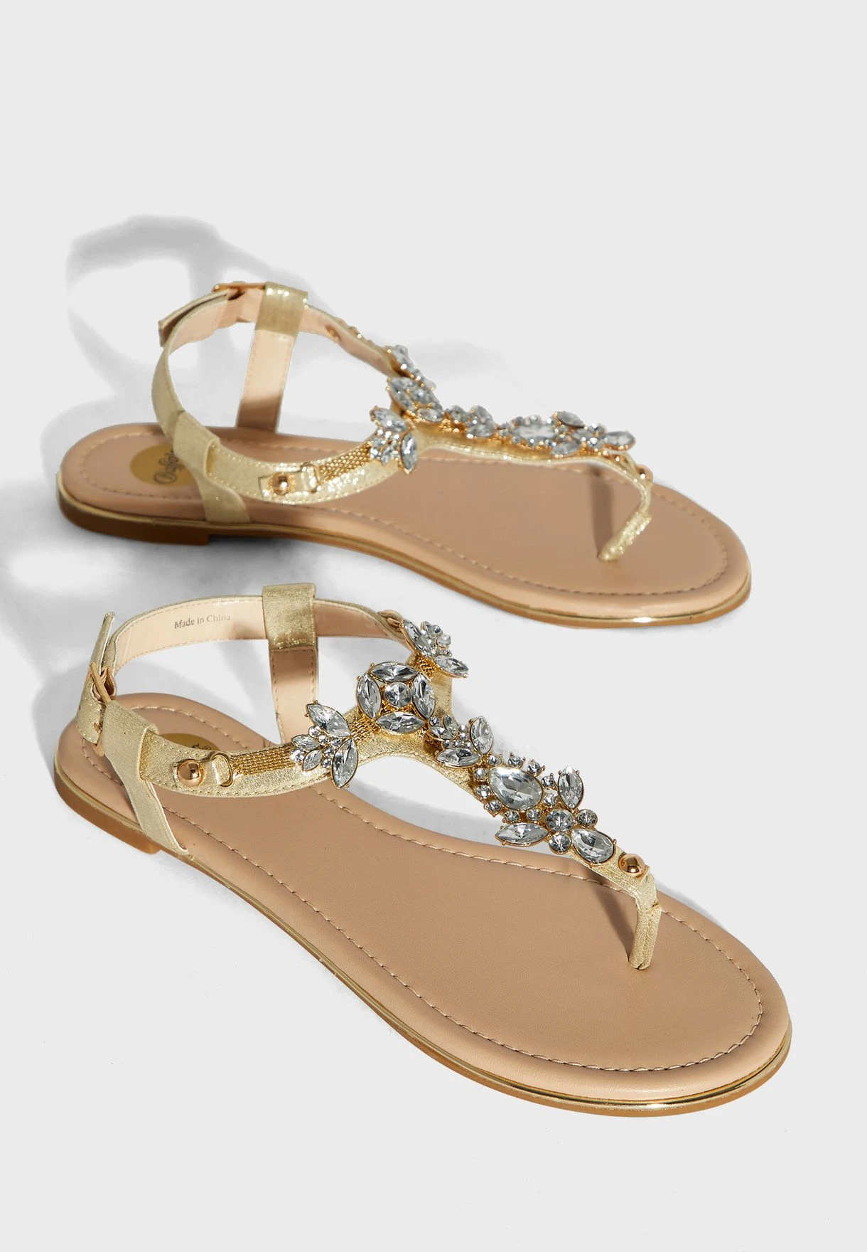 Buffalo Rhinestone Flat Sandals 1 Buffalo Rhinestone Flat Sandals