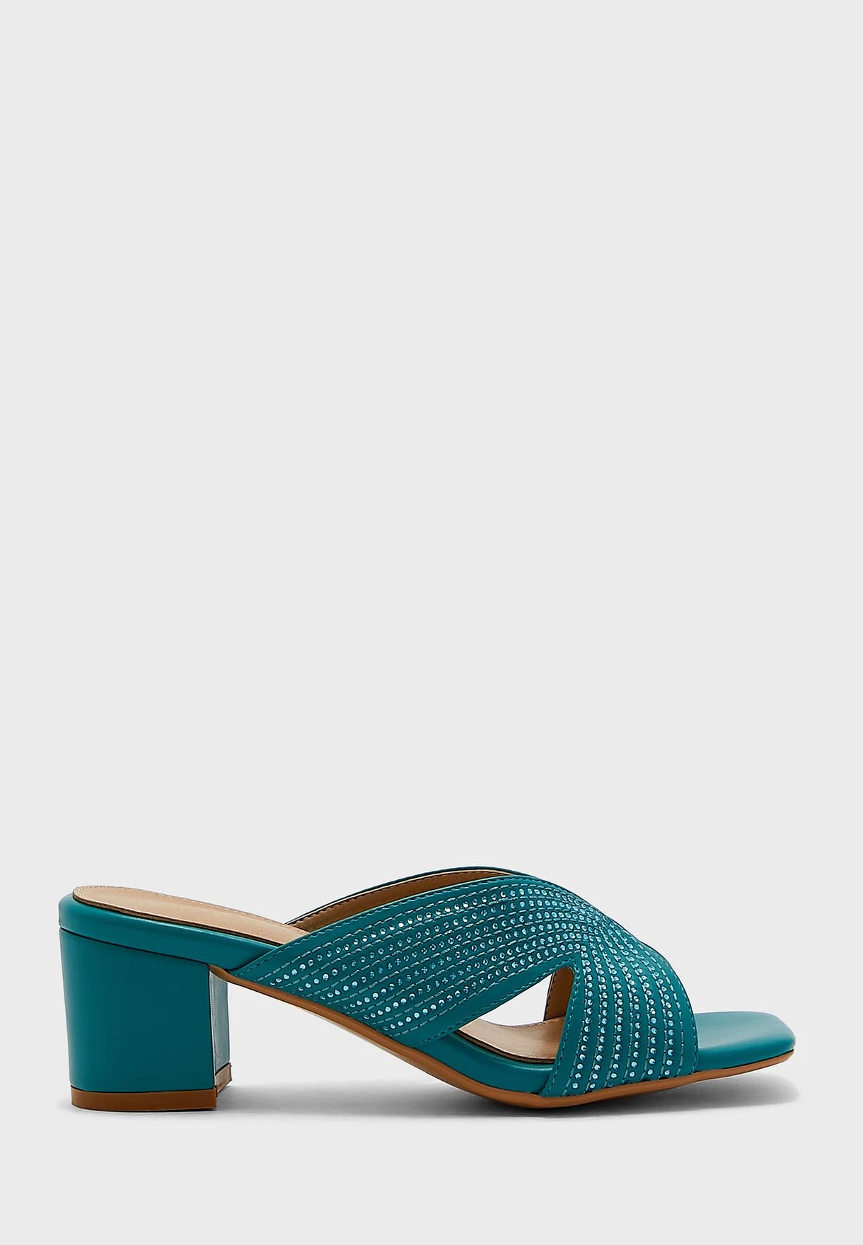 Diamante Stitch Cutout Mule Sandal 1 Diamante Stitch Cutout Mule Sandal