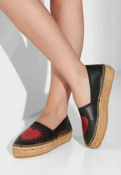 LOVE MOSCHINO Logo Detailed Moccasins