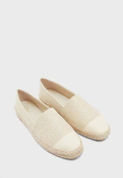 ELLA Textured Toe Cap Espadrille