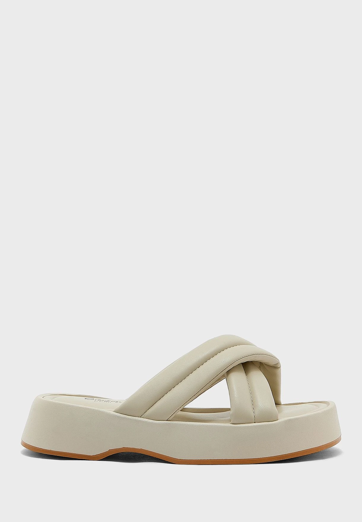 Cross-Over Flat Slider Sandal 1 Cross-Over Flat Slider Sandal