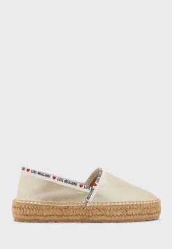 LOVE MOSCHINO Metallic Espadrilles