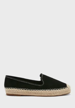 ELLA Diamante Trim Flat Espadrille