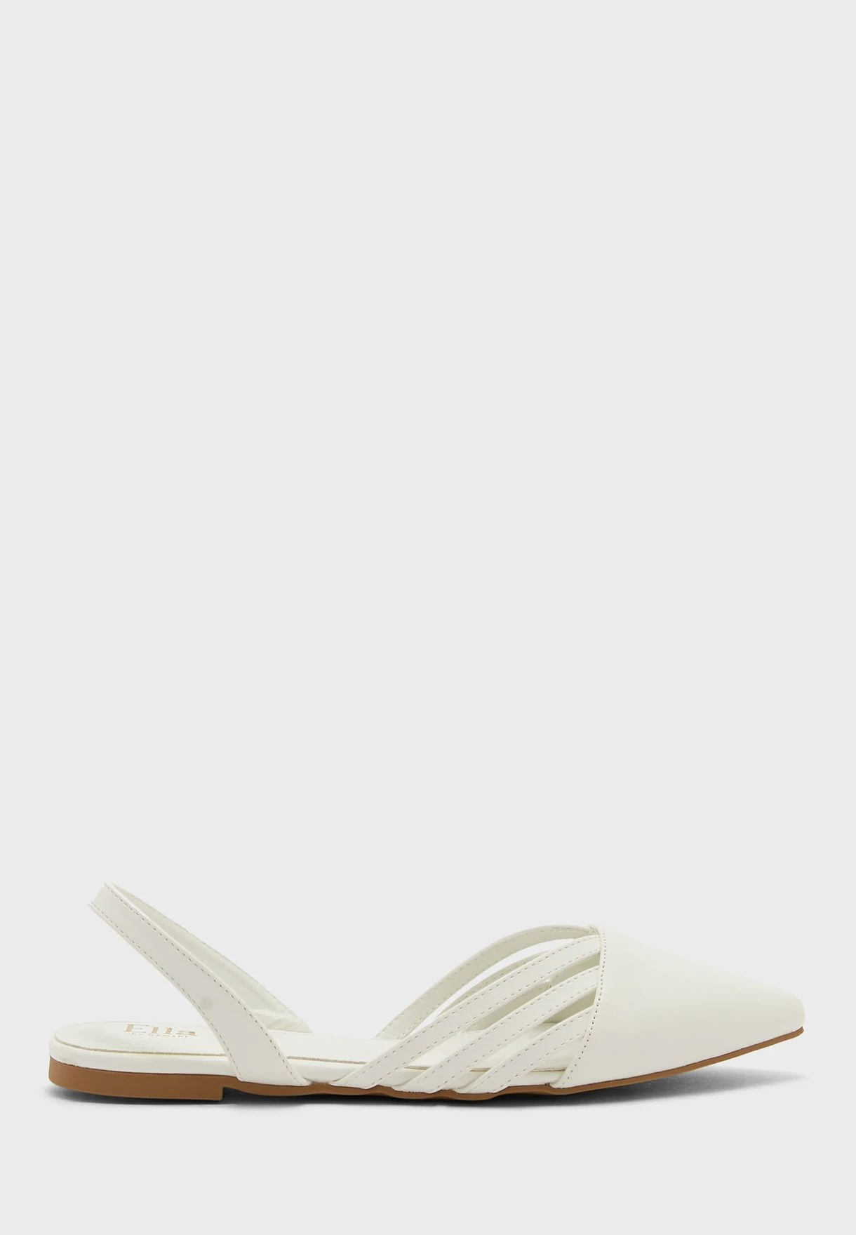 ELLA Cutout Pointed Slingback Flat Shoe 1 ELLA Cutout Pointed Slingback Flat Shoe