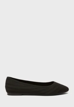 Textured Slip-On Ballerina