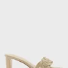 ELLA Woven Circle Detail Mule Sandal