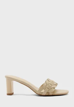ELLA Woven Circle Detail Mule Sandal