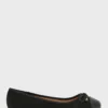 ELLA Patent Toecap Ballerina Flat Shoe