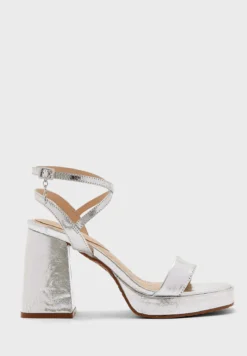 RIVER ISLAND Wide Gross Grain Trim Platform Sandals