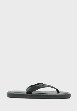 Twisted Strap Square Toe Slider