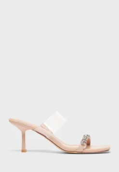 Double Strap Mid Heel Sandal