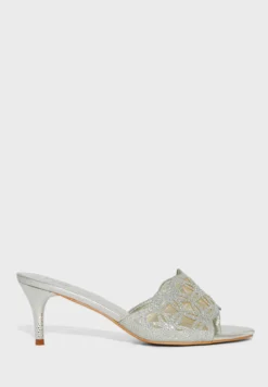 One Strap Mid Heel Sandals