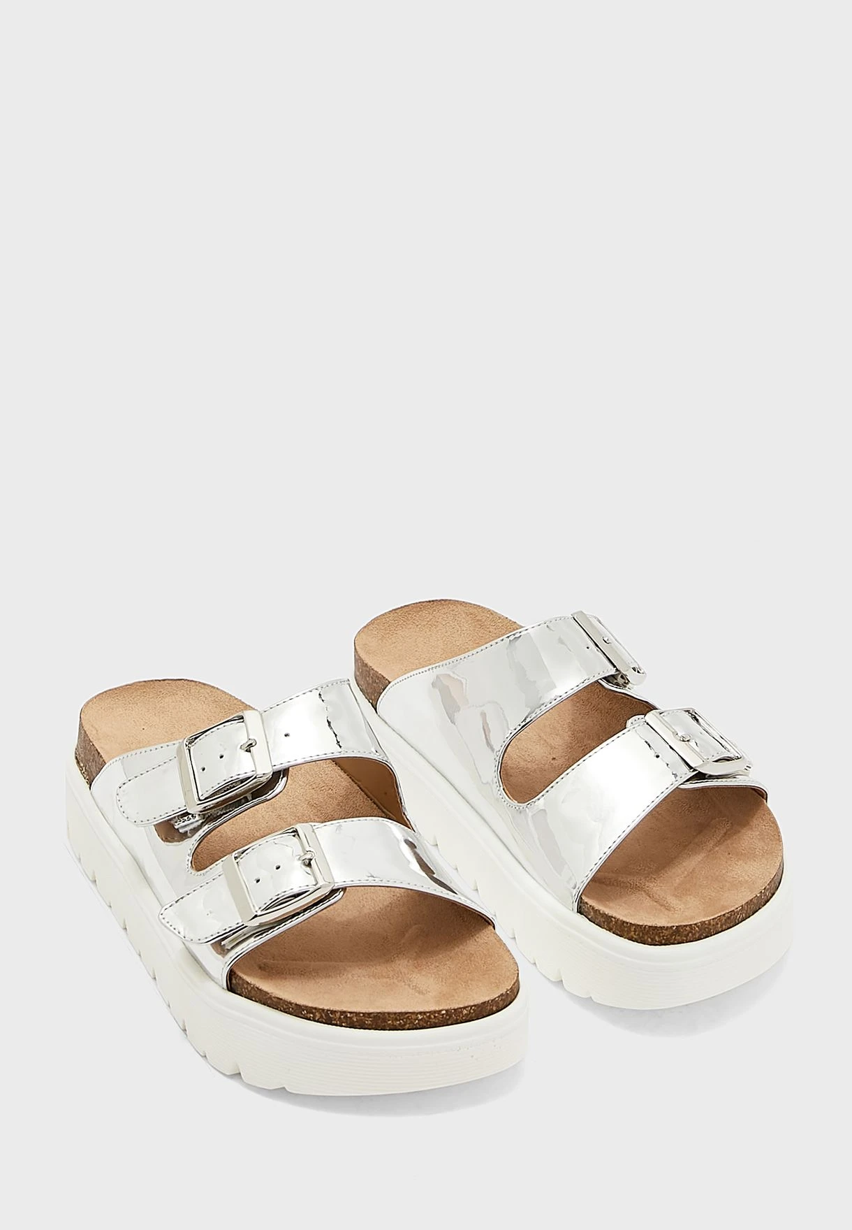 Nine West Simple3 Buckle Low-Heel Sandals 1 Nine West Simple3 Buckle Low-Heel Sandals