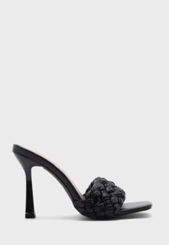 Braided Square Toe Mule Sandal