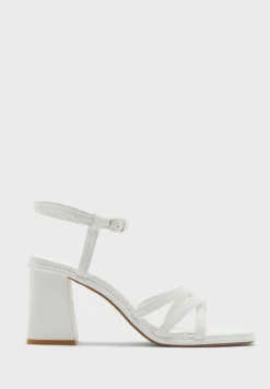 ELLA Double Crossover Strap Block Heel Sandal