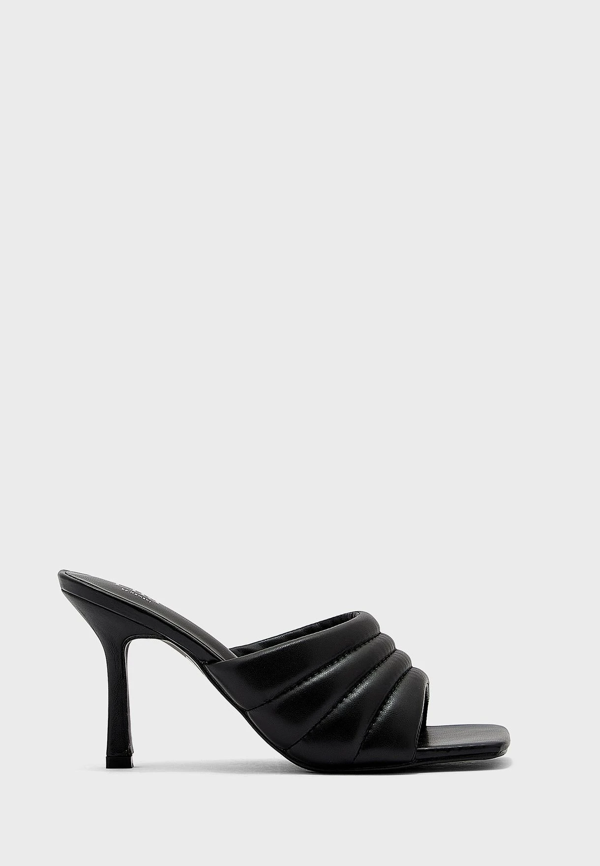 ELLA Stitch Detail Puffy Mule Sandals 1 ELLA Stitch Detail Puffy Mule Sandals