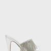 Diamante Fringed Mule Sandal