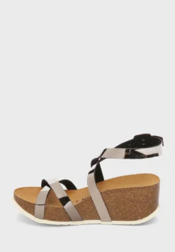 Asteria Strappy Mid Heel Wedges