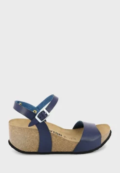 Maya Strappy Mid Heel Wedges