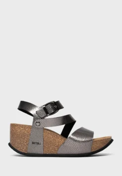 Melilla Strappy Mid Heel Wedges