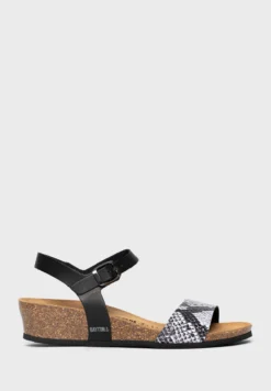 Wodonga Strappy Mid Heel Wedges