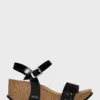 Hyas Strappy Mid Heel Wedges