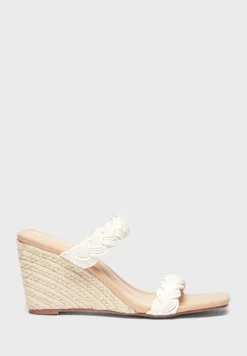 Double Strap Wedge Sandals