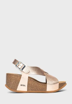 Jerez Strappy Mid Heel Wedges