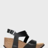 Ibiza Strappy Mid Heel Wedges