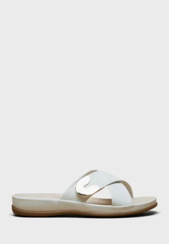 Cross Strap Flat Sandals
