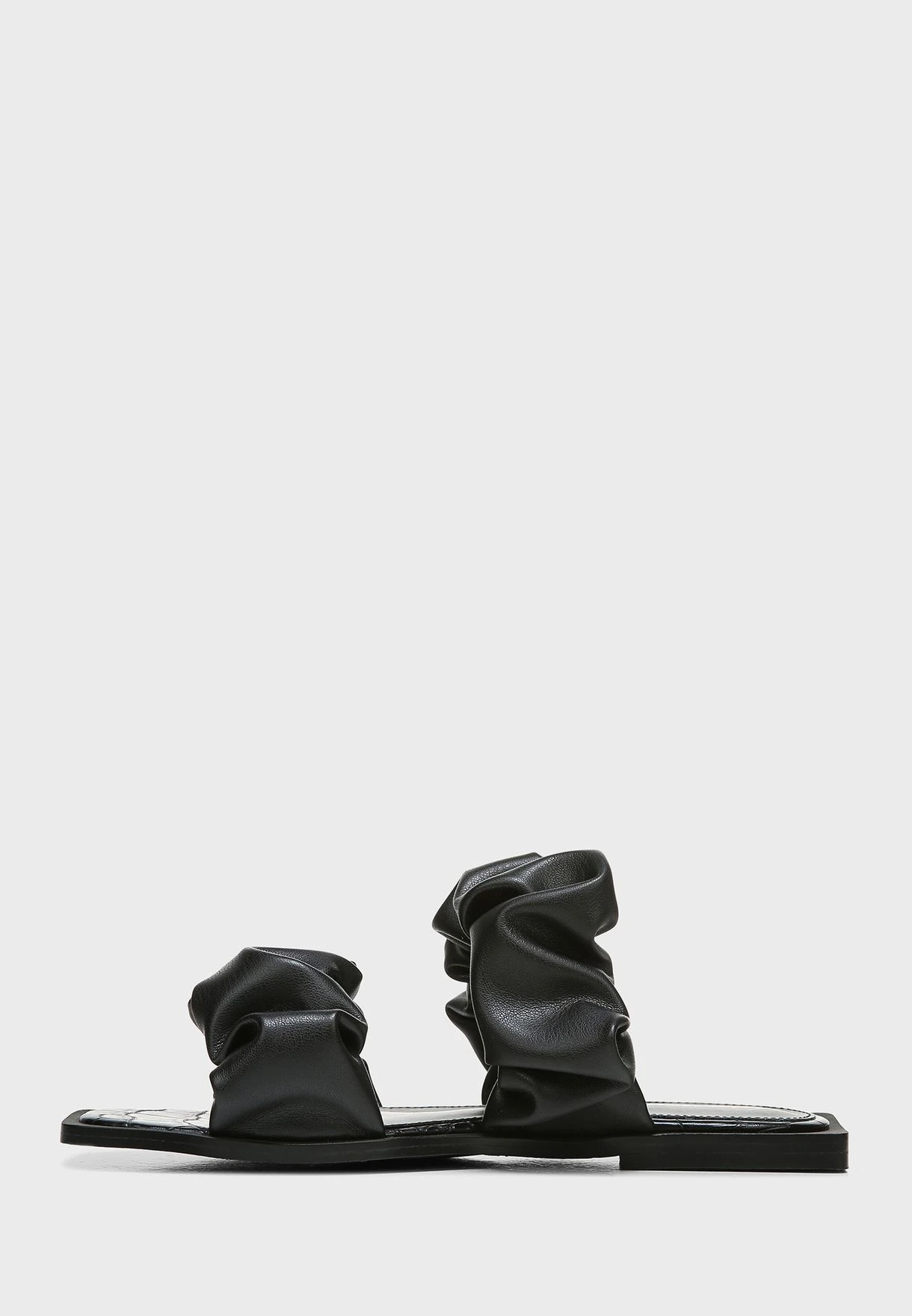 Ruched Strap Flat Sandals 1 Ruched Strap Flat Sandals