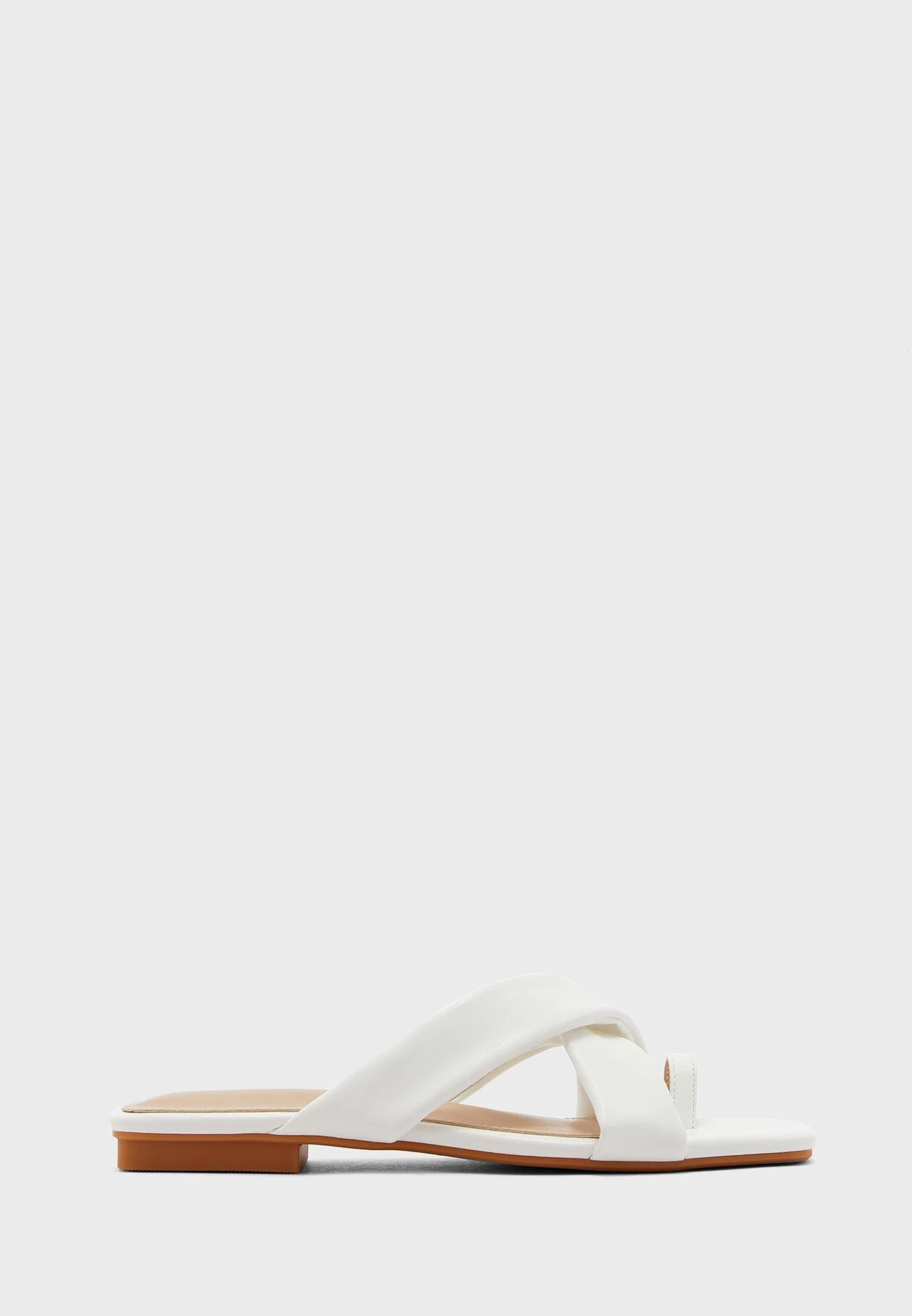 Cross Over Toe Loop Flat Sandal 1 Cross Over Toe Loop Flat Sandal