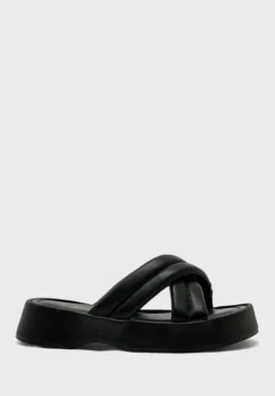 Cross-Over Flat Slider Sandal
