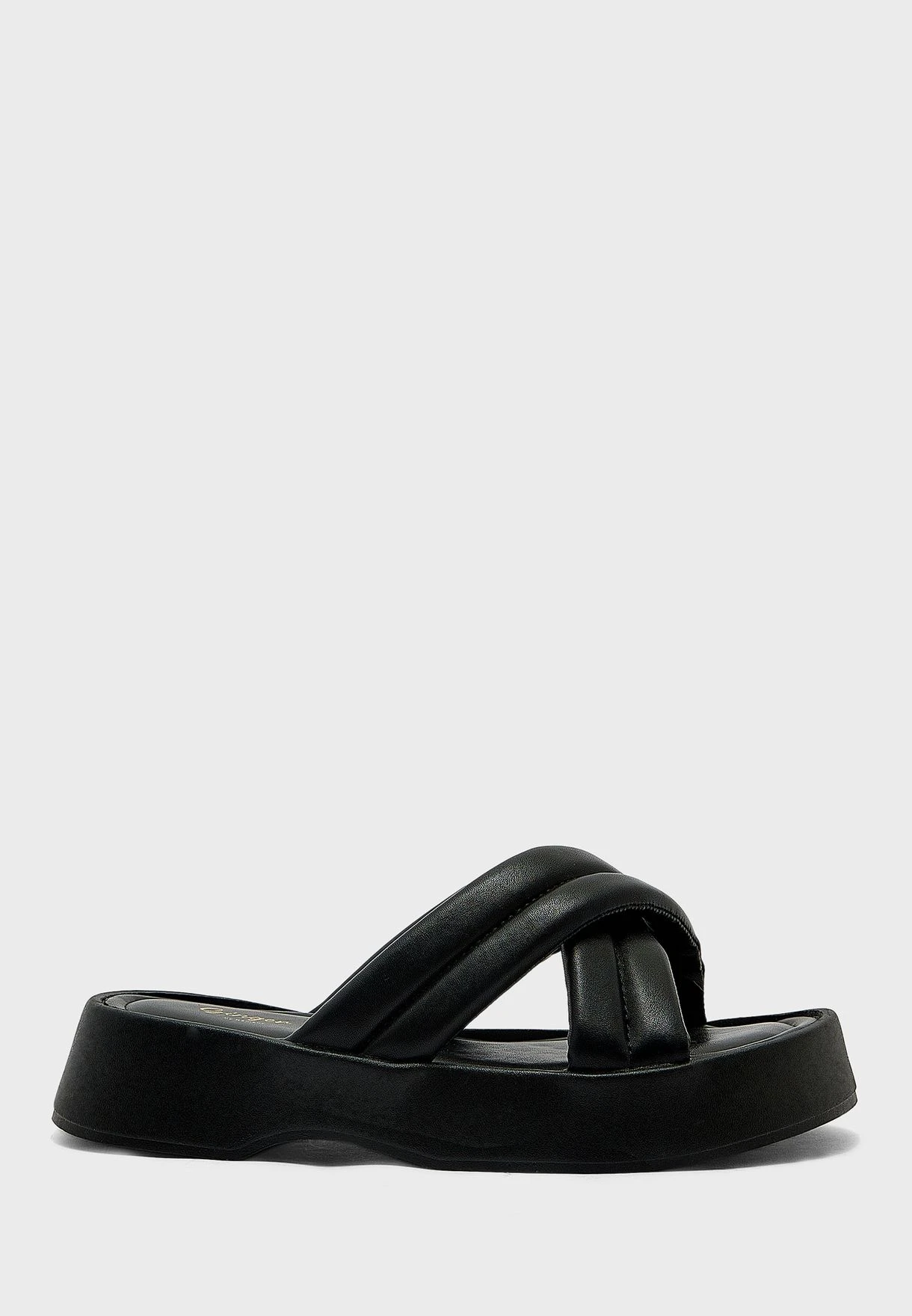Cross-Over Flat Slider Sandal 1 Cross-Over Flat Slider Sandal