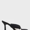 ELLA Towelling Toepost Stiletto Mule