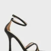 ELLA Satin Ankle Strap Heeled Sandals