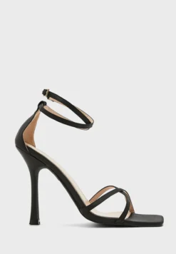 ELLA Satin Ankle Strap Heeled Sandals