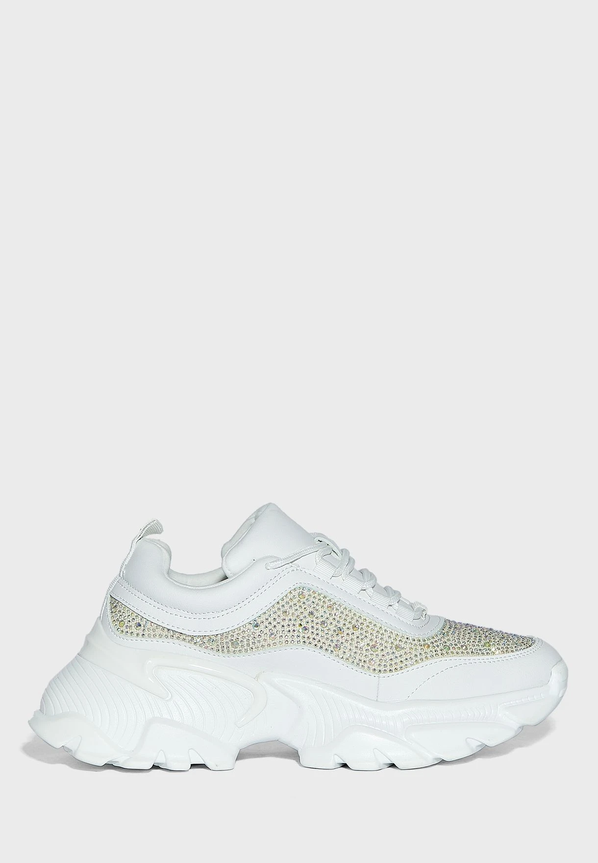 Diamante Detail Chunky Sneaker 1 Diamante Detail Chunky Sneaker