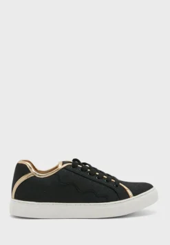 Shimmery Metalic Trim Sneaker