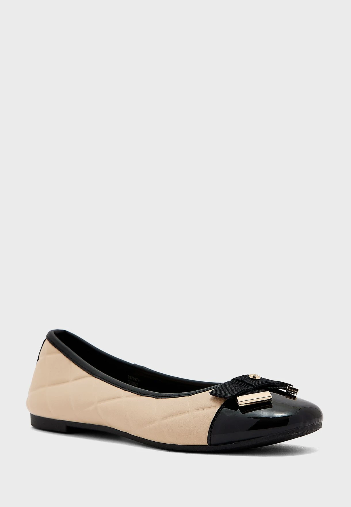 RIVER ISLAND Monogram Bow Ballerinas 2 RIVER ISLAND Monogram Bow Ballerinas - Image 2