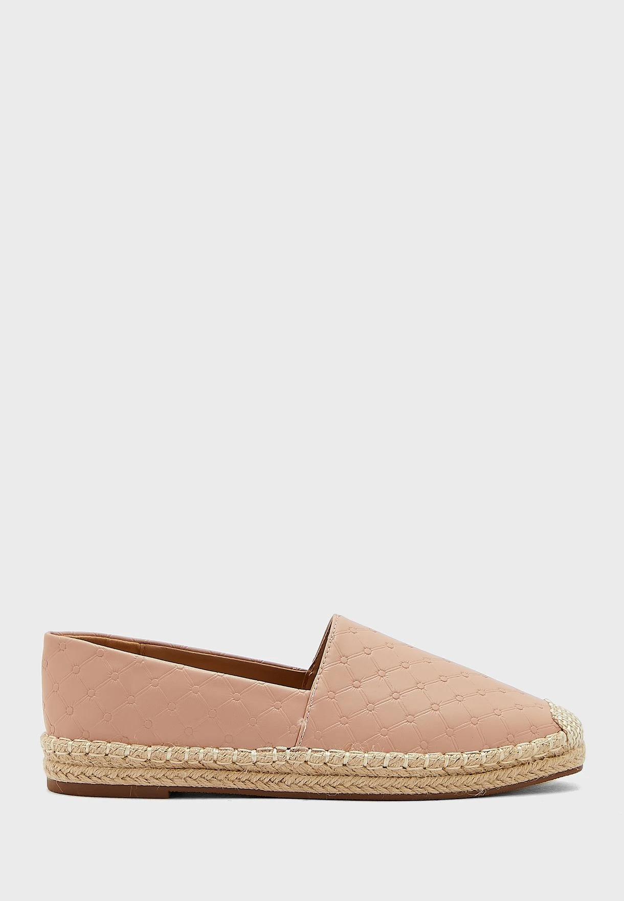 Circle Criss Cross Pattern Flat Espadrille 2 Circle Criss Cross Pattern Flat Espadrille - Image 2