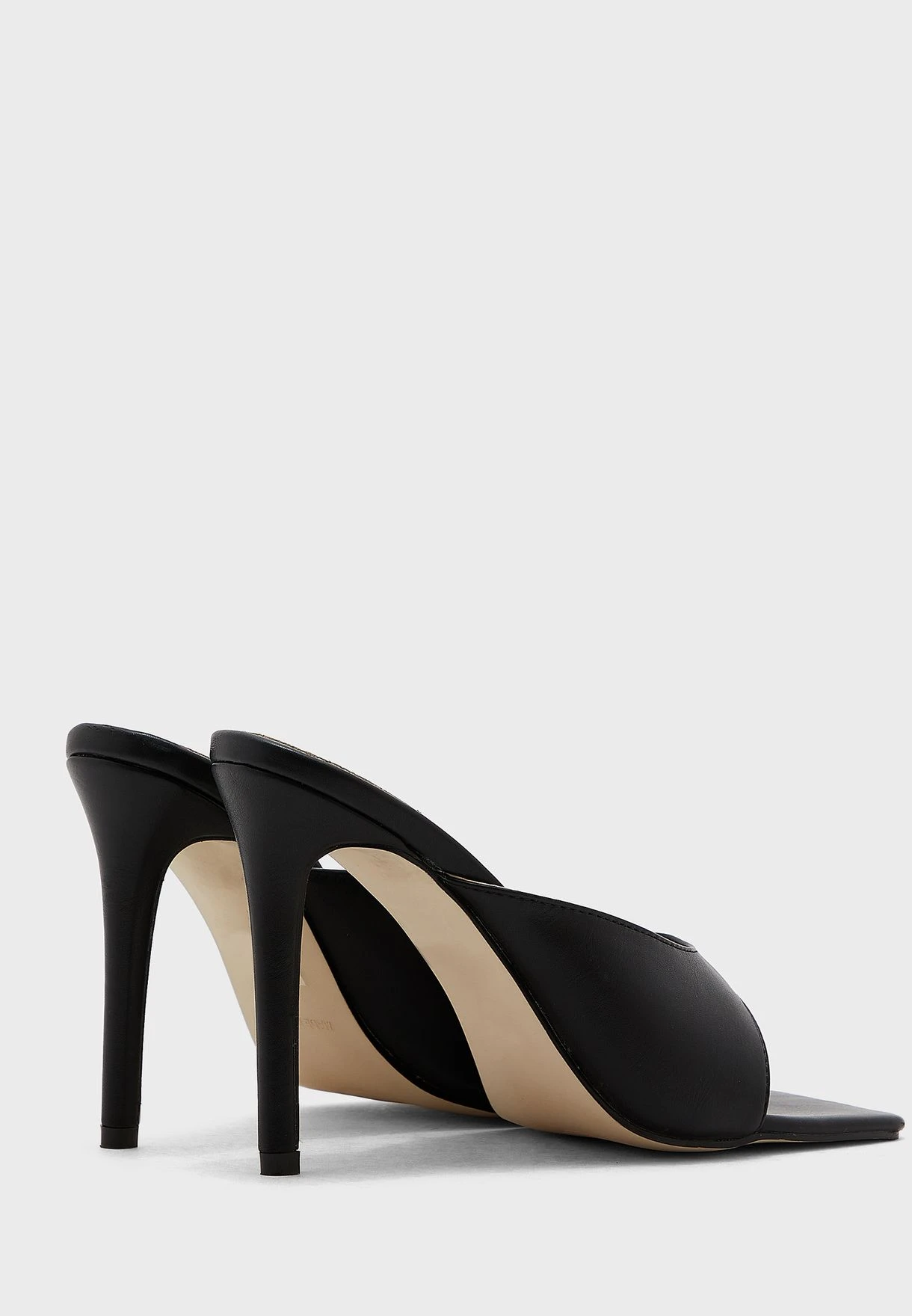 ELLA Square Toe Post Heeled Mule Sandal 2 ELLA Square Toe Post Heeled Mule Sandal - Image 2