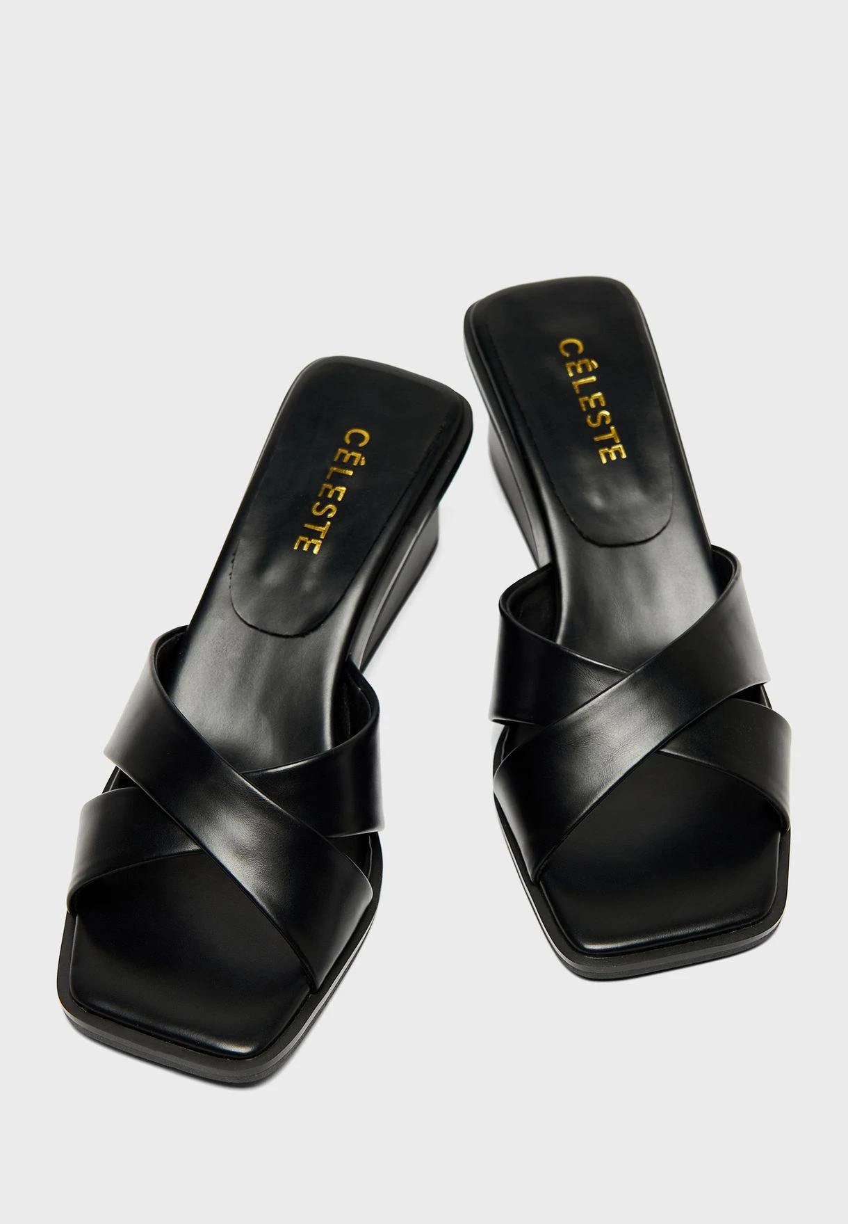 Cross Strap Wedge Sandal 2 Cross Strap Wedge Sandal - Image 2