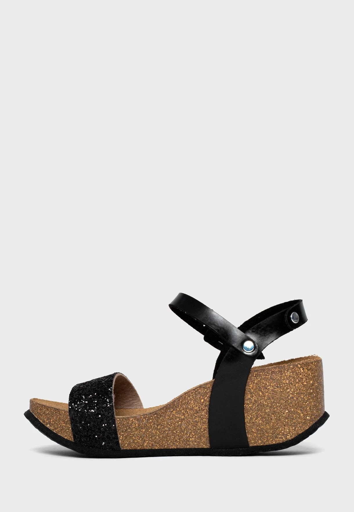 Hyas Strappy Mid Heel Wedges 2 Hyas Strappy Mid Heel Wedges - Image 2