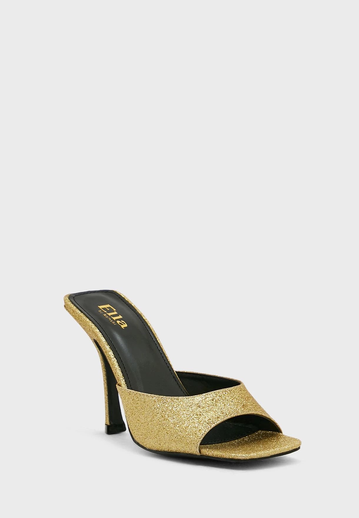 ELLA Glittery Square Front Mule Sandal 2 ELLA Glittery Square Front Mule Sandal - Image 2