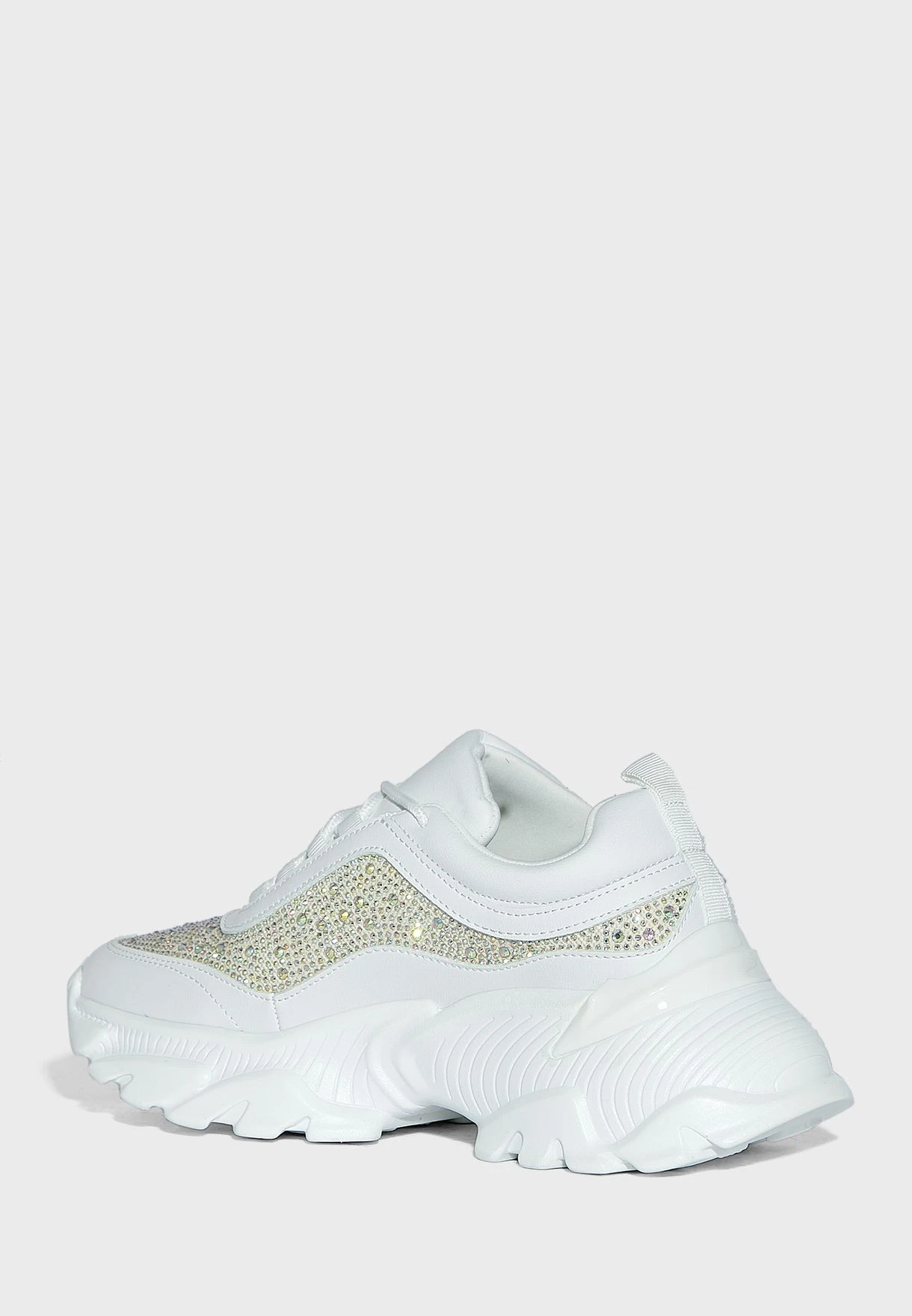 Diamante Detail Chunky Sneaker 2 Diamante Detail Chunky Sneaker - Image 2