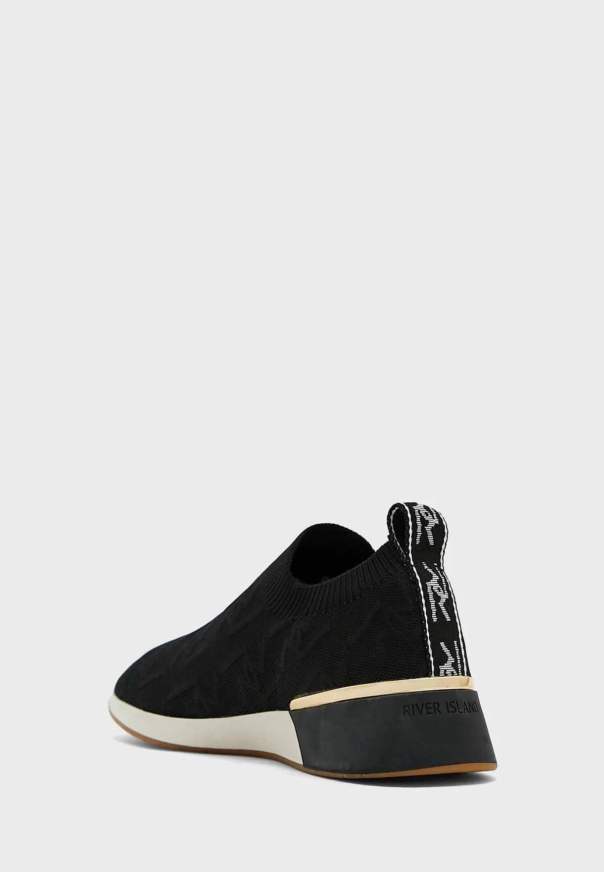 RIVER ISLAND Embossed Knitted Sneakers 2 RIVER ISLAND Embossed Knitted Sneakers - Image 2