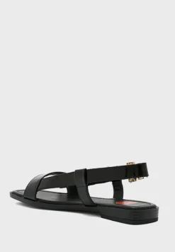LOVE MOSCHINO Bow Detail Ankle Strap Flat Sandals -Cheap Sandal & Sneaker Store 3 zoom desktop 121
