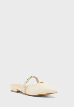 ELLA Pearl Strap Pointed Slip On Flat Shoe -Cheap Sandal & Sneaker Store 3 zoom desktop 1335