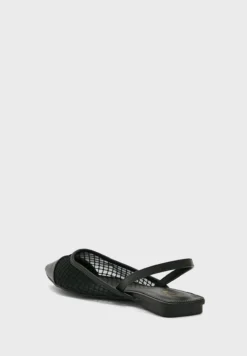 ELLA Net Detail Pointed Flat Shoe -Cheap Sandal & Sneaker Store 3 zoom desktop 1368